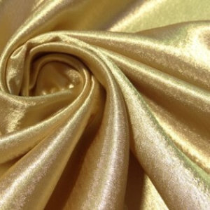 Ткань для покрывала Креп сатин цвет золотой