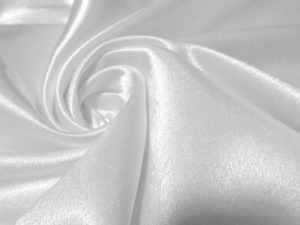 Ткань для текстиля Креп сатин цвет белый