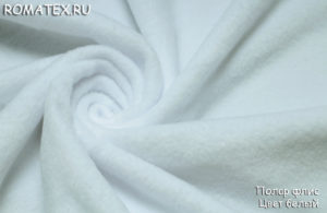 Ткань для спецодежды Флис цвет белый
